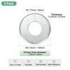 Unique Bargains Wall Split Flange Self-Adhesive Plumbing Cover Plates ABS Faucet Escutcheons 2 Pcs - 3 of 4
