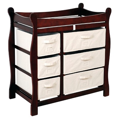 Badger Basket Baby Changing Table - Cherry