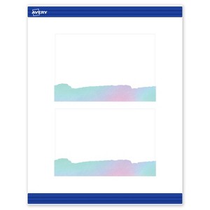 Avery Rectangle Postcards, Watercolors Design, 4" x 6", 20ct - 1 of 4