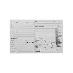 Kennel Cards 5" x 8 "- Perfect for Grooming Salons, Animal Shelters, Vet Clinics, or Boarding Businesses - Pack of 100 - 1 of 4