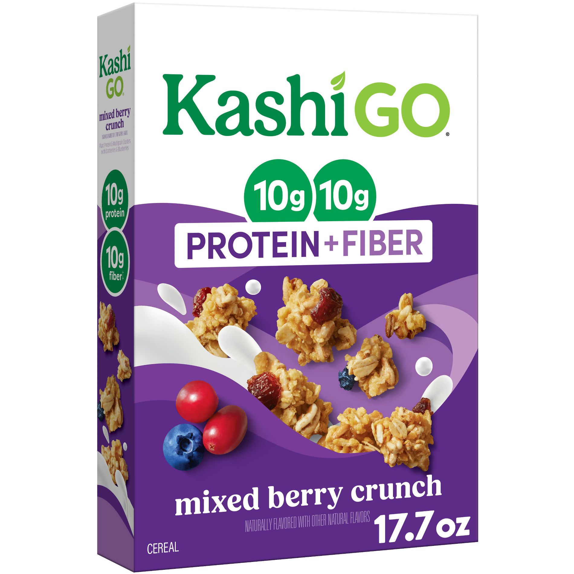 Kashi GO Protein and Fiber Mixed Berry Crunch Breakfast Cereal - 17.7oz