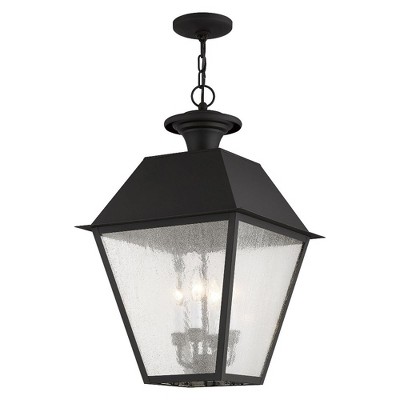 Livex Lighting Mansfield 4 - Light Pendant in  Black