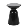 Modern 2-Pack Iron Patio Side Tables with Flared Design Bases, Outdoor End Tables with Circular Tops, Sofa Side Table -Christopher Knight Home - 4 of 4