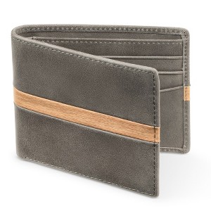 Men's Genuine Leather Slim Bifold RFID Wallet - 1 of 4