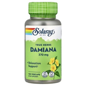 Solaray True Herbs, Damiana, 370 mg , 100 VegCaps - 1 of 4