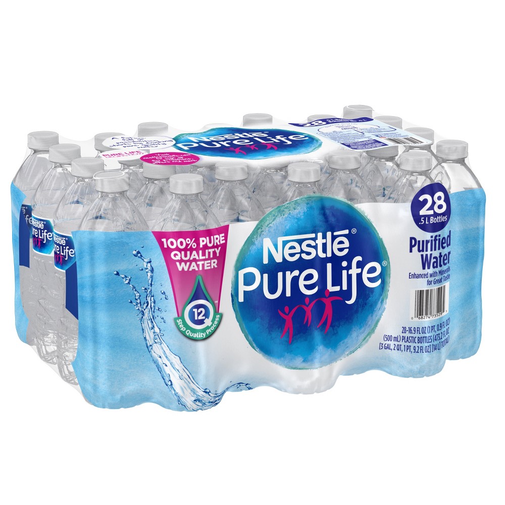 Pure Life Purified Water - 28pk/0.5 L Bottles