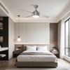 Warmiplanet 52" Ceiling Fan with Lights Remote Control, Sand Nickel,DC Motor,5 Blades - 4 of 4