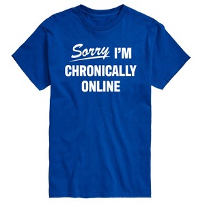 Men's - Instant Message - Sorry I'm Chronically Online Short Sleeve Graphic T-Shirt - 1 of 4
