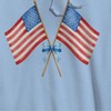 Rerun Island Men's Amercian Flag And Bow Americana 4Th Of July Long Sleeve Graphic Cotton Sweatshirt Hoodie - 2 of 4