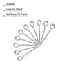 Unique Bargains DIY Craft Necklaces Bracelets Earrings Jewelry Making Iron 21 Gauge Eye Pins 200 Pcs - 4 of 4