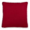 18"x18" 'Merry Happy Christmas' Poly Filled Square Throw Pillow Red - Saro Lifestyle - 2 of 3