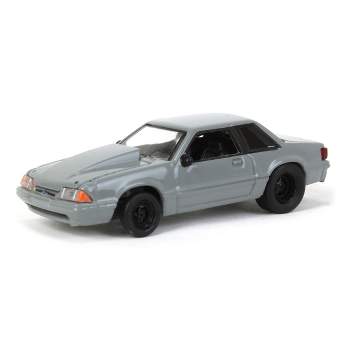 Greenlight 1/64 1993 Ford Mustang Gray Drag Car, LP Diecast Exclusive 51522-A