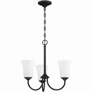Craftmade Lighting Gwyneth 3 - Light Chandelier in  Flat Black - 1 of 2
