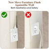 Itopfox 3 Way Flat Wall Outlet Extender Adapter with 180 Degrees Rotatable Plug, 2 Prong Foldable Swivel Outlet Splitter for Behind Furniture - 3 of 4