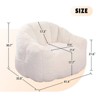 TiramisuBest Bean Bag Sofa Chair with Armrests High Density Memory Foam Lazy Sofa Adult Living Room Bedroom Reading, 41.4"*35"*30.7" - 3 of 4