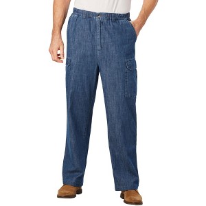 KingSize Men's Big & Tall Knockarounds Full-Elastic Waist Cargo Pants - 1 of 4