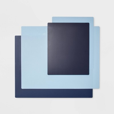 4pc Chopping Mat Set Blue - Made By Design™