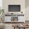 70.9" Farmhouse TV Stand for 80" TVs, Entertainment Center with Adjustable Shelves & Cabinet Doors for Living Room - 4 of 4