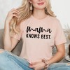 Simply Sage Market Women's Mama Knows Best Short Sleeve Graphic Tee - 2 of 3