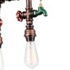 CWI Lighting Manor 3 Light Down Chandelier With Speckled copper Finish - 3 of 4