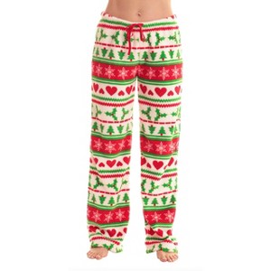 Just Love Womens  Print Plush Fleece Pajama Pants - 1 of 3