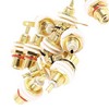 Unique Bargains Nickel Gold Plated Metal Panel Mount Audio Terminal RCA Female Bulkhead Connector Gold Tone 10 Pcs - 3 of 4