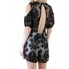 Women's Floral Embroidered Cold Shoulder Romper - umgee - 3 of 4