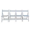 Lyngins 4-Piece Solid Wood Folding Outdoor Accent Chairs, Slatted Seat & Open Back, Patio Folding Chair for Balcony/Wedding/Indoor-Outdoor Events - 2 of 4