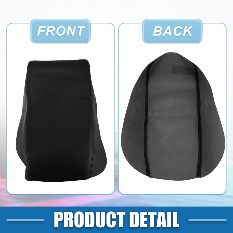 Unique Bargains Console Cover Pad Car Armrest Cover Protector for Ford Explorer 2011 2012 2013 2014 2015 2016 2017 2018 2019 PU Leather Black 1pcs, 3 of 4