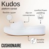 CUSHIONAIRE KUDOS Women’s Platform Sandals – Wedge Sandals for Women, Comfortable Slip-On Shoes, Dressy Summer Sandals with Cushioned Footbed - 2 of 4