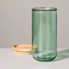 27.7oz Tinted Glass Kitchen Storage Jar with Wood Lid Green - Hearth & Hand™ with Magnolia - 4 of 4
