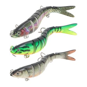 Unique Bargains Freshwater Lifelike Catfish Fishing Lures 3D Eyes for Enhanced Attraction 3 Pcs - 1 of 4