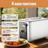 WHALL Toaster 2 Slice, Touch Screen Toasters, Smart Bread Toaster, Stainless Steel Small Toaster, Wide Slots Toaster With Bagel, Home and Kitchen - 2 of 4