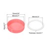 Unique Bargains Regular Mouth Plastic Mason Jar Lids with Silicone Sealing Ring 10 Pcs - 3 of 4