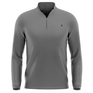 Men's Mississippi Valley State University Adult Active Sport 1/4 Zip Pullover Left Chest Logo - 1 of 4