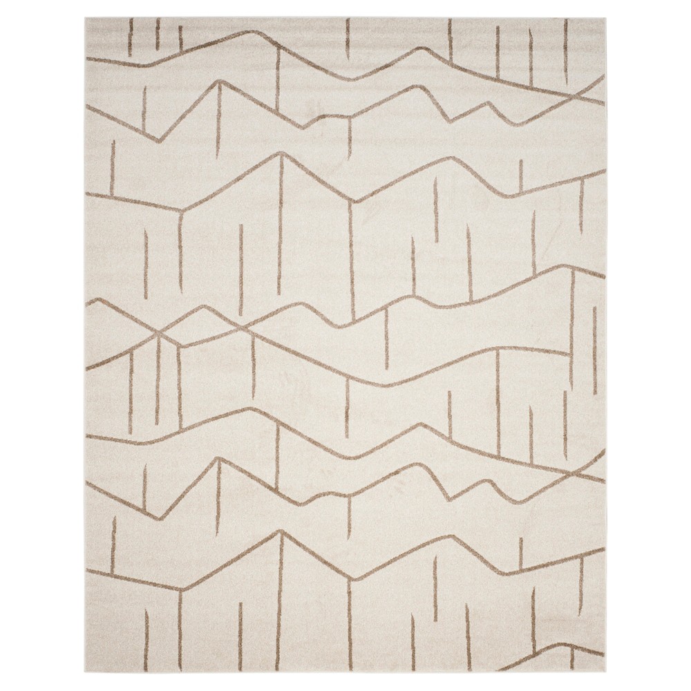 Ivory/Gray Abstract Loomed Area Rug - (8'x10') - Safavieh