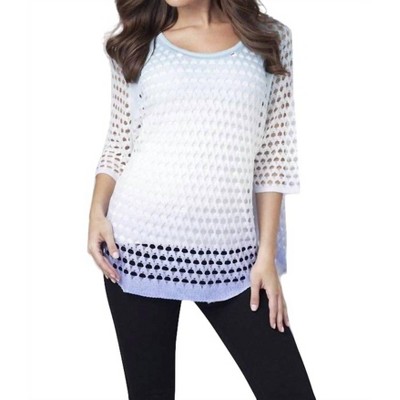 Women's Open Stitch Tunic Top - ANGEL