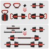 3-In-1 Octagonal Adjustable Dumbbell Set, 44/88LBSFree Weights Dumbbells with Anti-Slip Handle, Versatile Dumbbells Set of 2 with Connector - 2 of 4