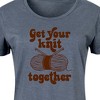 Women's - Instant Message - Get Your Knit Together Graphic T-shirt Dress - 2 of 4