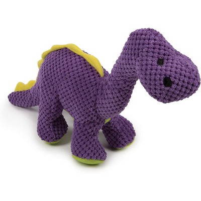 goDog Dinos Bruto Checkers Squeaky Plush Dog Toy, Chew Guard Technology