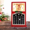 Stony Creek 16.0 Inch Jolly Holiday Pre-Lit Wood Countdown Calendar Accent Santa Snowflake Reindeer Novelty Sculpture Lights - 2 of 4