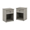 HOMLUX Modern End Table Nightstand Storage Drawer Display Shelf Beside Bedroom - 2 of 4