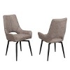 Brassex Set of 2 Electra Dining Chairs Antique Brown - 2 of 4