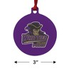 Whittier College Primary Logo Aluminum Holiday Christmas Tree Ornament - 3 of 4