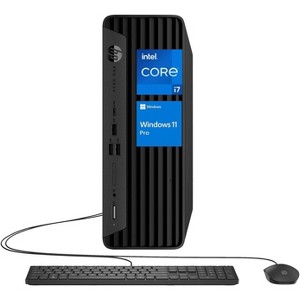 HP ProDesk 400 G9 SFF, i7-12700, UHD Graphics, 8GB RAM, 256GB SSD, Wi-Fi 6, Non-backlit Keyboard, Black - 1 of 4
