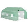 NicBex 11.5'x10'x7' Walk-in Tunnel Greenhouse with Roll-up Windows and Zippered Door, PE Cover for Growing Flowers, Herbs, Vegetables, Saplings, Green - 2 of 4