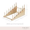 Twine Cheese Board Display, Space Saving Multi-Level Tiered Wooden Pine Rack for Cutting Boards, and Serving Platters, Showcase Charcuterie, Set of 1 - 3 of 4