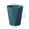 LunaLulinlk Blue 2.7 Gallon Kitchen Trash Can, Trash Can for Bathroom Plastic Wastebasket Container Trash Can - 4 of 4