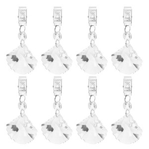 Unique Bargains Metal Outdoor Garden Decorative Tablecloth Weight Clips 8 Pcs - 1 of 4