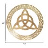 Slickblue Celtic Metal Wall Art – 12" Round Hanging Decor in 8 Irish Designs & 4 Finish Options for Home - 4 of 4
